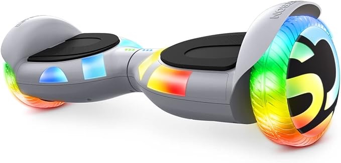 Jetson All Terrain Light Up Self Balancing Hoverboard with Anti-Slip Grip Pads, for riders up to 220lbs