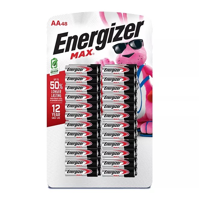 Energizer MAX AAA Alkaline Batteries (48 Pack)