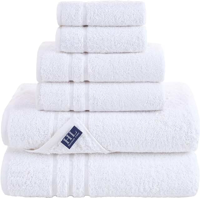 Landing High End Home Goods Bathroom Bundle, Includes Plush Furry Bath Mat, Towels, Hand Towels And Rags