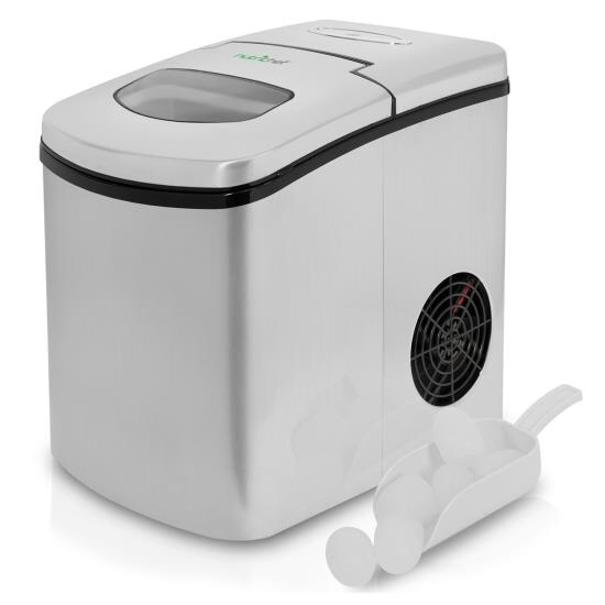 Ice Maker, Countertop Ice Cube Making Machine (Stainless Steel)