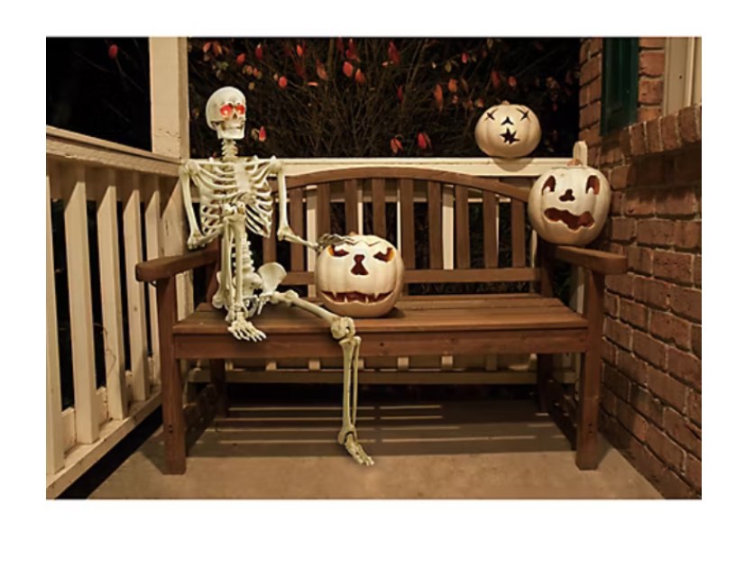Berkley Jensen 5' Poseable Skeleton with LED Eyes