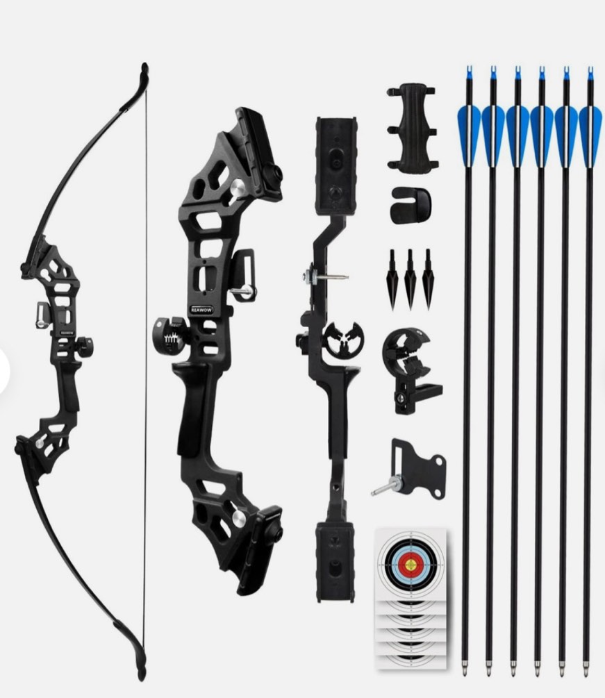 REAWOW Recurve Bow and Arrow Sets Adults 30/40lbs Detachable Archery Bows Set Left and Right Handed for Adults and Teens Ambidextrous General Beginner Hunting Shooting Practice