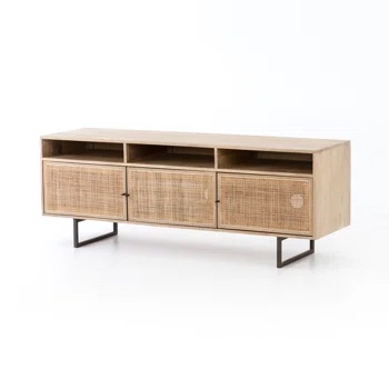 Carmel media console natural mango