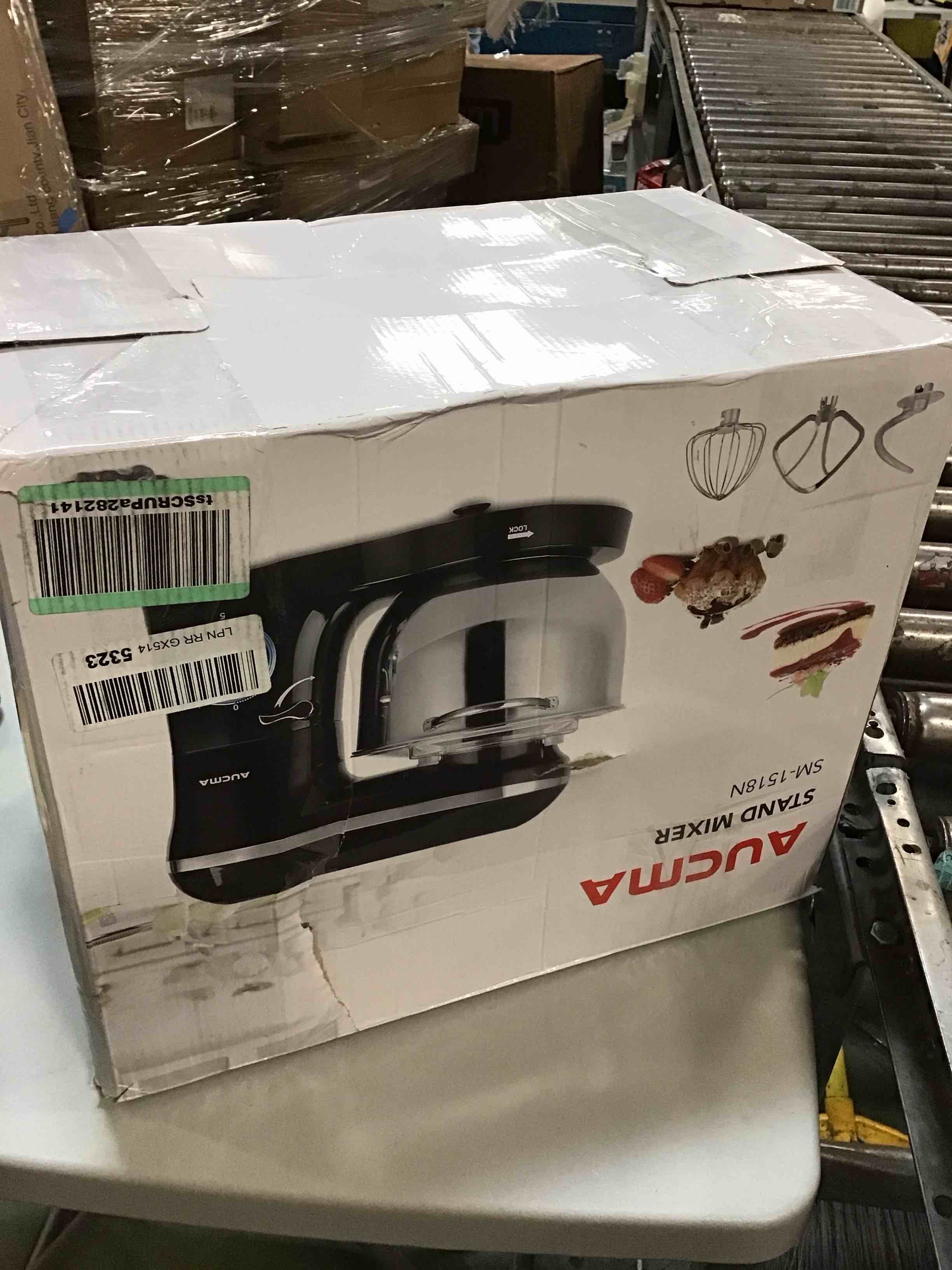 Aucma Stand Mixer,6.5QT 660W 6Speed TiltHead Food Mixer, Kitchen