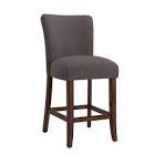 TRIBECCA HOME Parson Classic Linen Counter Height Chairs (Set of 2)