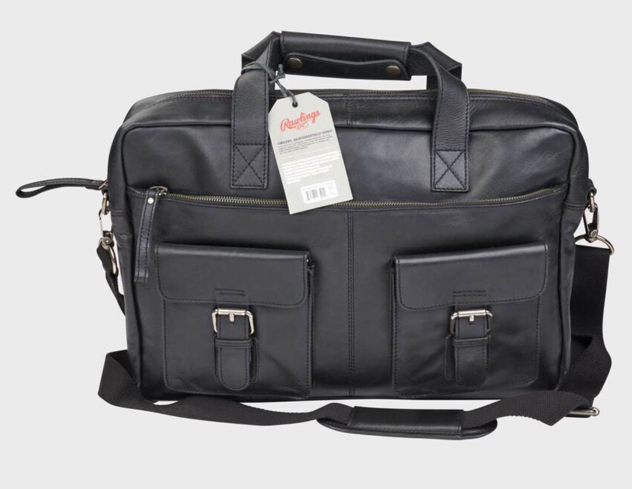 Rawlings Black Leather Frankies Briefcase R510024