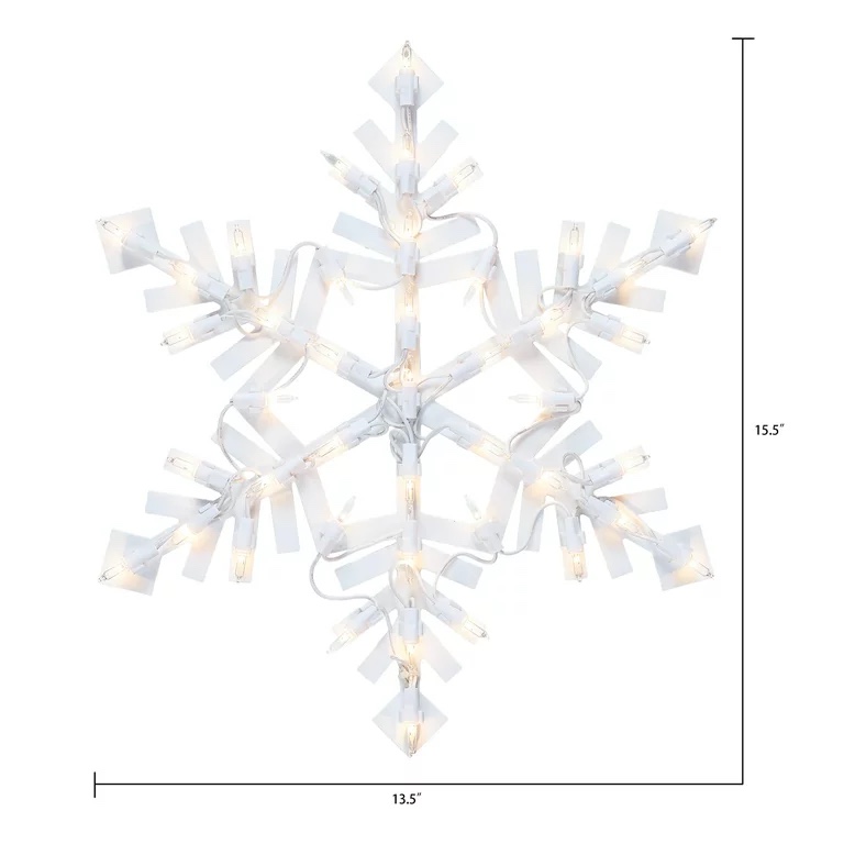 Holiday Time Christmas Outdoor Lighted Snowflake Decoration 
