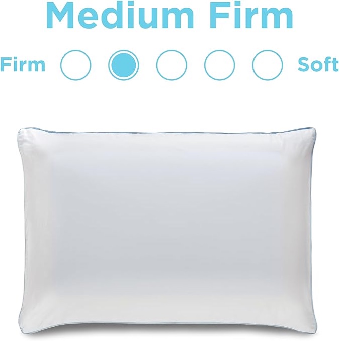 Tempur-Pedic TEMPUR-Cloud Breeze Dual Cooling Pillow, Queen , White