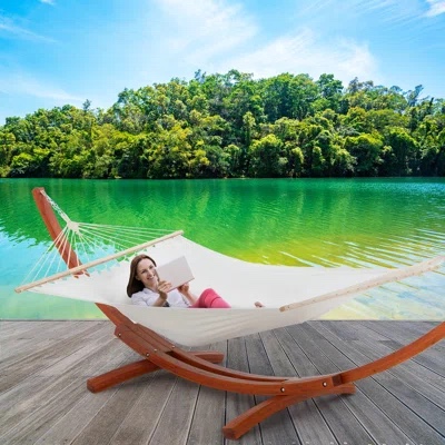 Vorti Arc Curved Classic Hammock with Stand