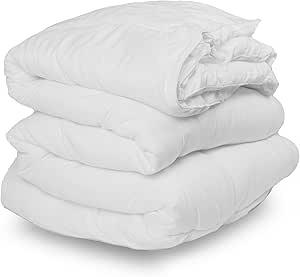 ZUPERIA Comforter Twin Size (White, 88x64 Inches) All Season Comforter Duvet Insert Bed Comforter Down Alternative Comforter Box Stitched with Corner Tabs Light Weight Premium Fiber Fill