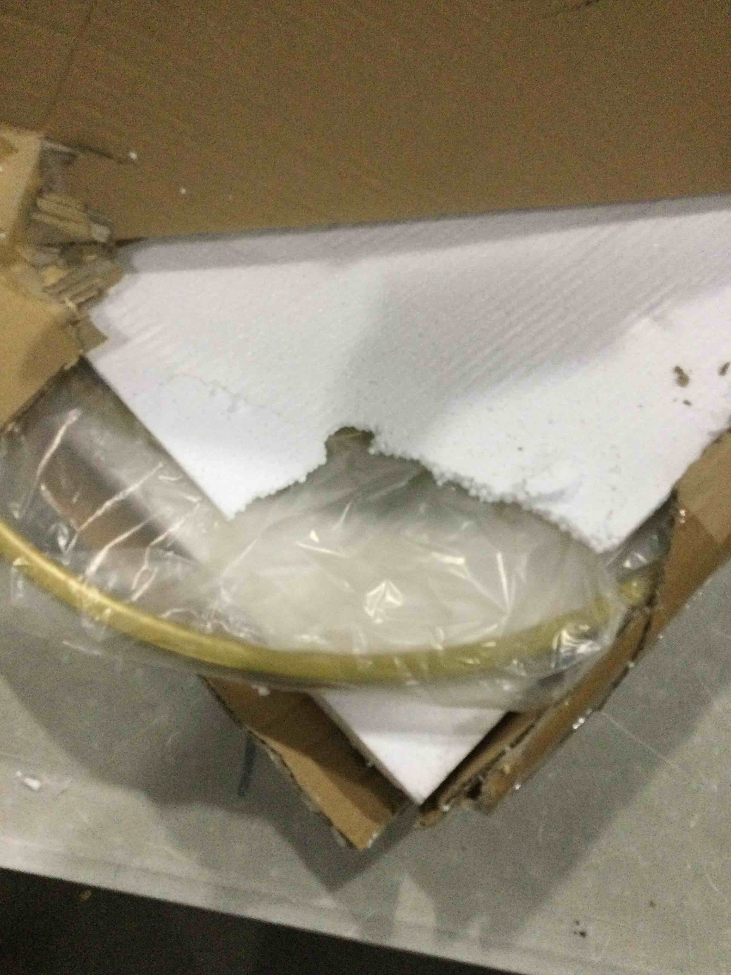 aboxoo Gold Nesting Coffee Table Set of 2, Small Glass Round Nesting