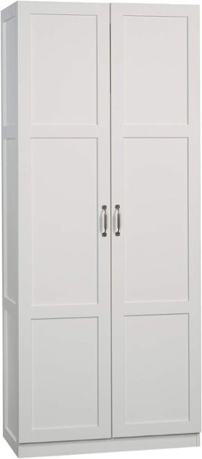 (SIMILAR) Sauder Select Storage Pantry cabinets, L: 29.69" x W: 16.34" x H: 70.10", White finish