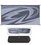 EEZ RV Products 9'x12' GW Heavy Duty Reversible/Durable Outdoor Patio/RV Mats Picnic in The Park (9ftx12ft Grey) Come with Large Storage Bag & 6 Sets of Stakes and Washer