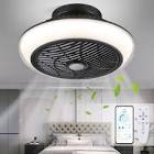 ( similar)HuixuTe 18 ln Modern Ceiling Fan with Lights Remote Control, 7-Color RGB Adjustable Enclosed Low Profile Ceiling Fan with Light for Bedroom Nursery Room Kitchen 18" -7-Color RGB