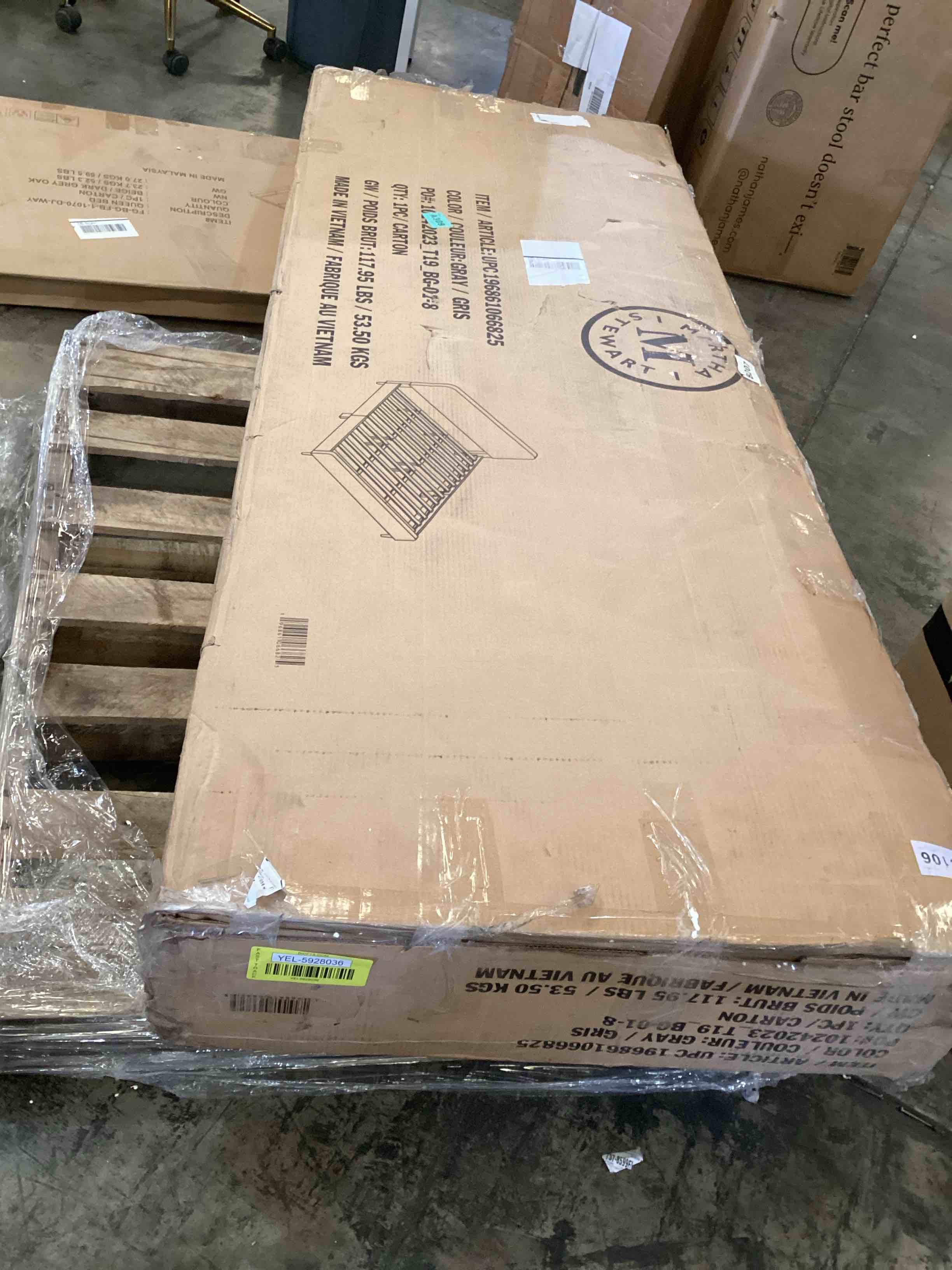 Martha Stewart Britta Platform Bed with Headboard & Footboard, Faux