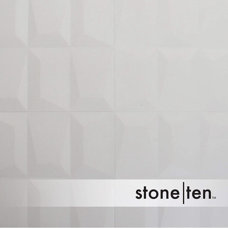 Stone Ten 3D Wall Panels Graphic White