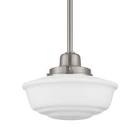 Hampton Bay Belvedere Park 1-Light Brushed Nickel Pendant Hanging Light