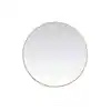 Medium Round Brass Modern Mirror (39 in. H x 39 in. W)