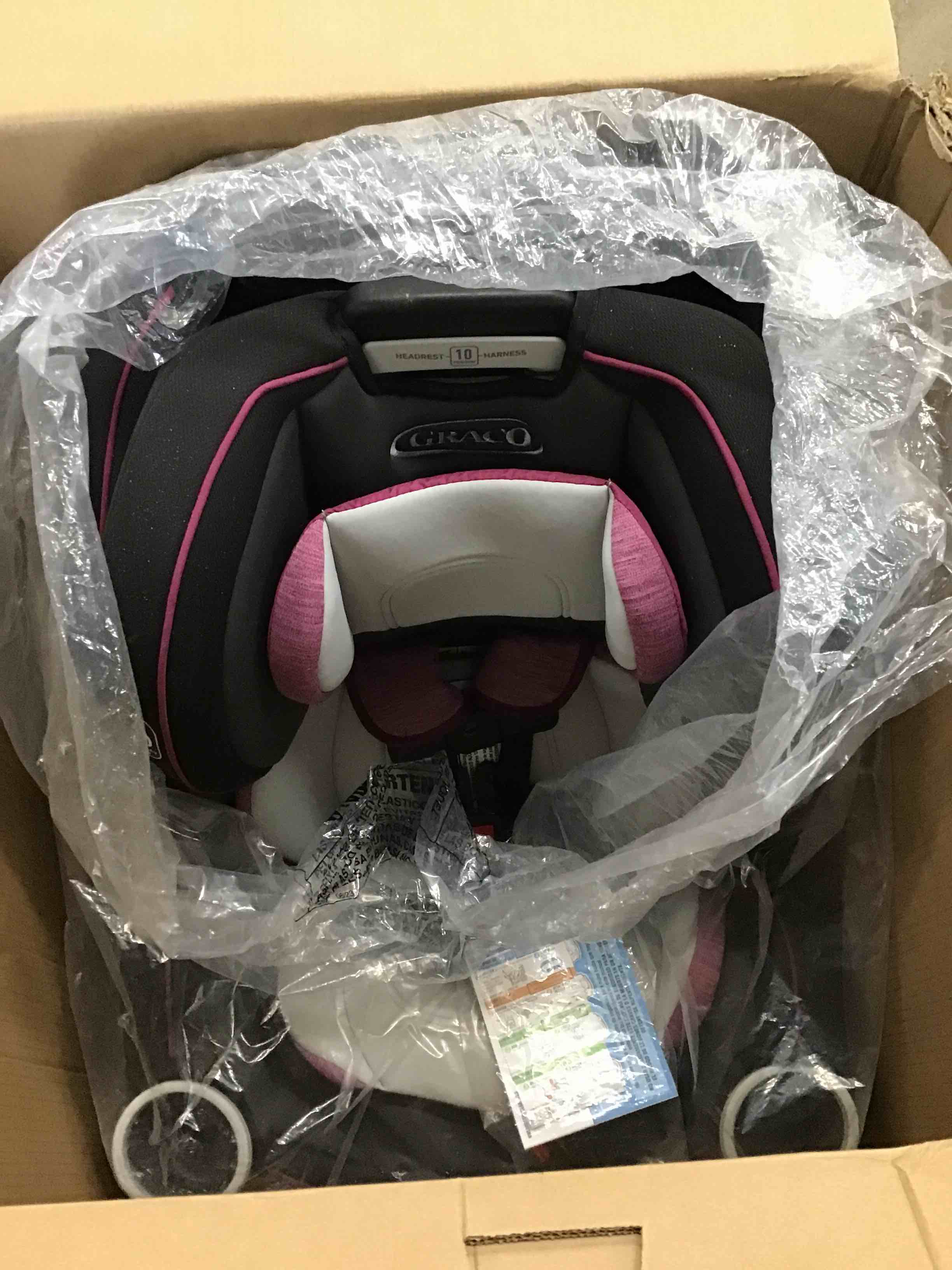 Graco Car Seat (pink and grey)