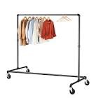 Greenstell Clothes Rack, Industrial Pipe Clothing Garment Rack on Wheels with Brakes, Commercial Grade Heavy Duty Sturdy Metal Rolling Clothing Coat Rack Holder 1 Pack (59x24x63 inch)