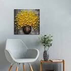 Epicler Art Hand-Painted Gold flowers Art Oil painting cawas texture mural family wall decoration 28x40