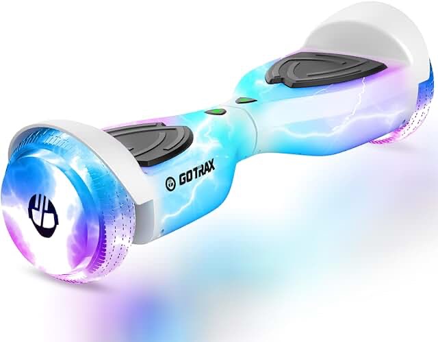 Trinity Hoverboard with Music Speaker, 6.5" LED Wheels Lights Self Balancing Scooter, Max 5Miles Range & 6.2mph Powered by Dual 200W Motor, UL2272 Certified, Hover Board Gift for Kids and Adults(Blue)