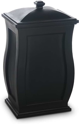 Mayne Mansfield Multi-Purpose Storage Bin - 20in x 20in x 38in - 45 Gallons of Storage Capacity - Polyethylene (5861-B)