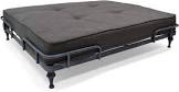 Elvis Industrial Pet Bed, Dark Brushed Gray 36.3"L x 27.8"W x 9.0"Th
