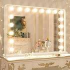 keonjinn large vanity frame design white 