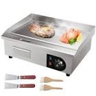VEVOR Commercial Electric Griddle, 22", 1600W Countertop Flat Top Grill, Stainless Steel Teppanyaki Grill w/Non Stick Iron Cooking Plate, 122-572? Adjustable Temp Control 2 Shovels & Brushes, 110V