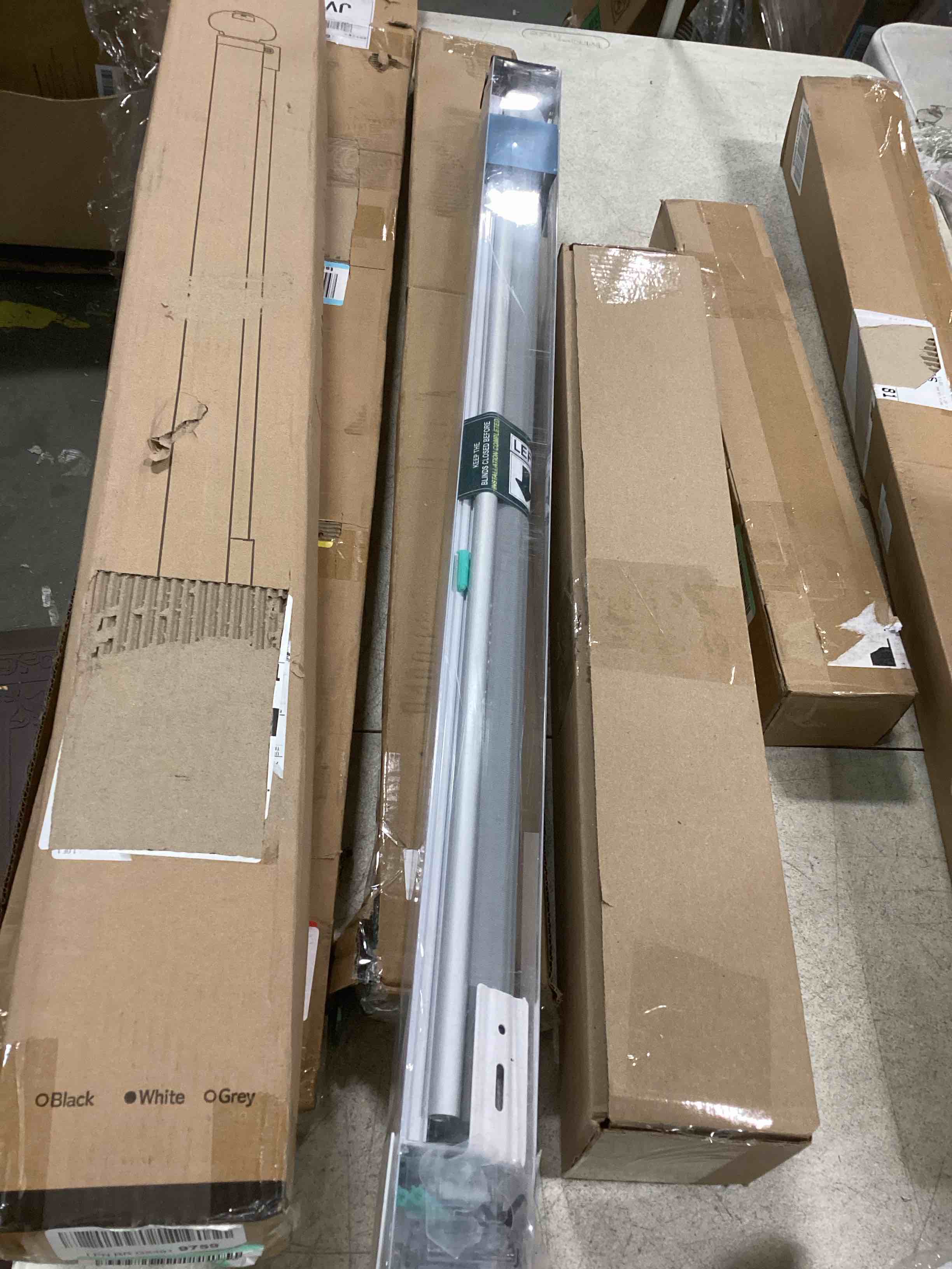 assorted item miscellaneous curtain rod/ retractable gate and more 