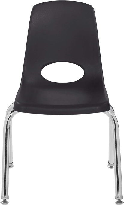 Stack Chair, 14 inch, Black