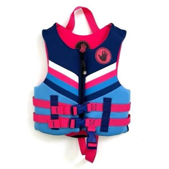 Body Glove Child Girl Evoprene PFD Life Vest Jacket Pink Striped