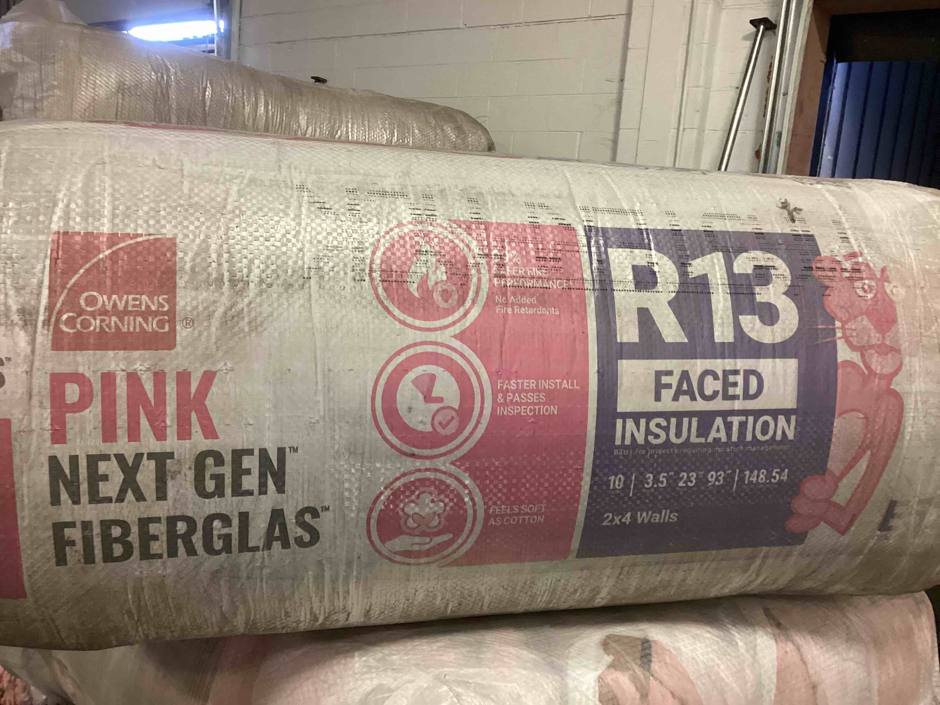 5 batts r13 23” faced insulation your bid per batt 
