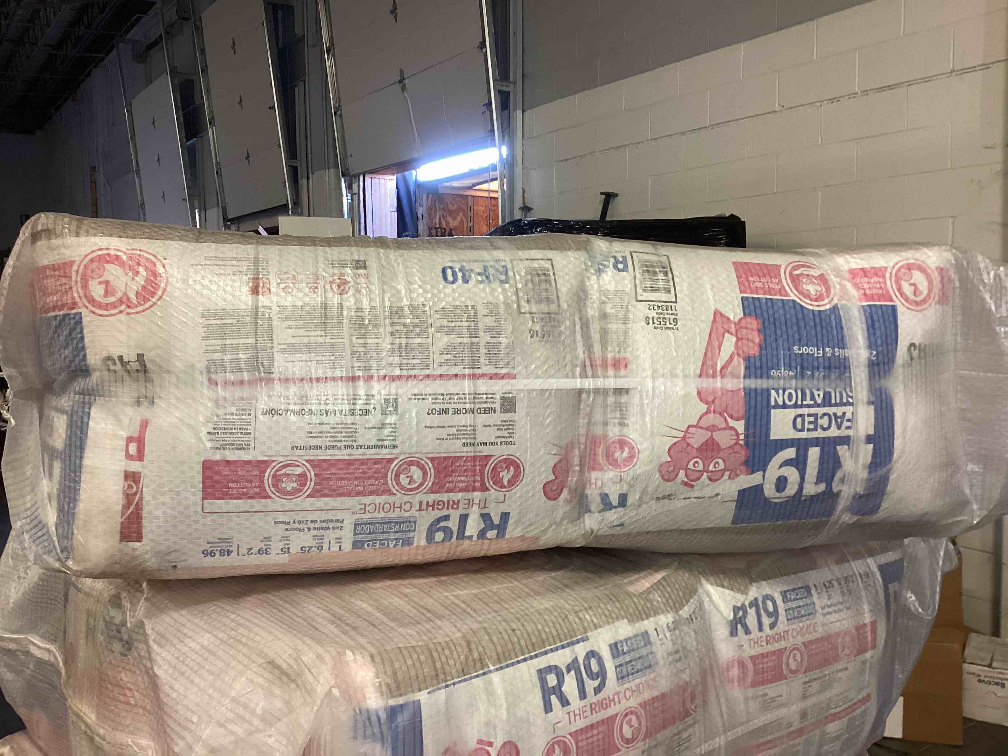 6 rolls r19 15” Kraft faced insulation your bid per roll