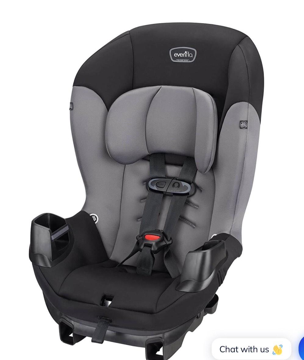 Evenflo Sonus Convertible Car Seat, Charcoal Sky