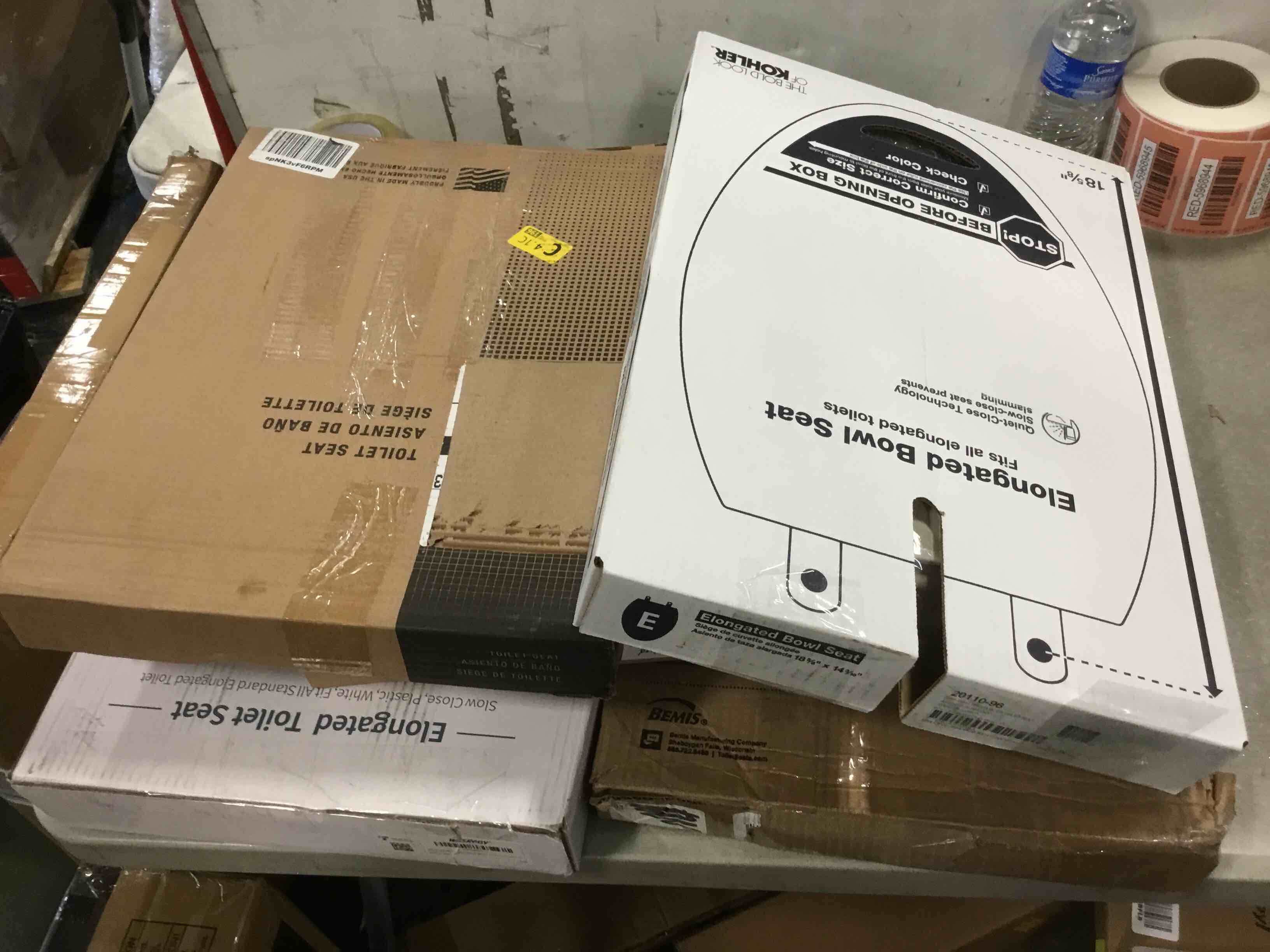 Assortment of Round Bowl Seats, fits all round toilets, different styles and different sizes, from different brands,