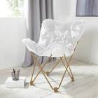 Urban Shop Mongolian Butterfly Chair, White
