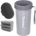 Dog Paw Cleaner for Large Dogs (with 3 Towels & Dog Bath Brush), Dog Paw Washer, Paw Buddy Muddy Paw Cleaner, Pet Foot Cleaner