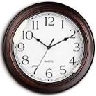 LaCrosse 404-2635 Analog Wall Clock, 14", Rustic Brown