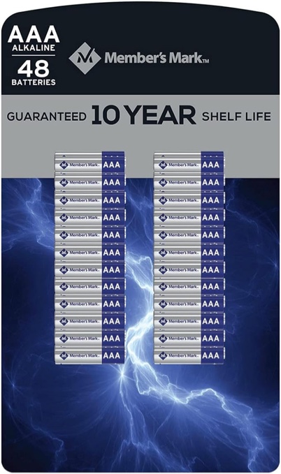 Member's Mark Alkaline AAA Batteries, 48 Pack