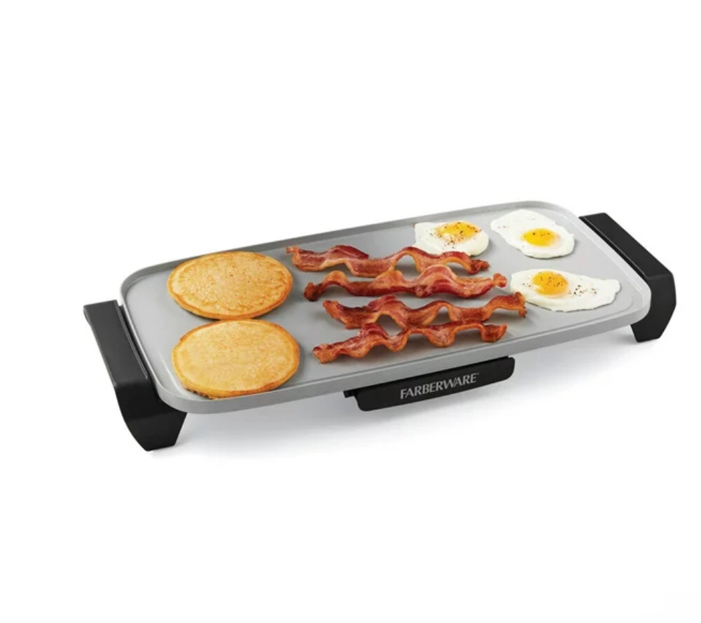 Farberware 10*20 inch Ceramic Coating Griddle, Gray, Nonstick