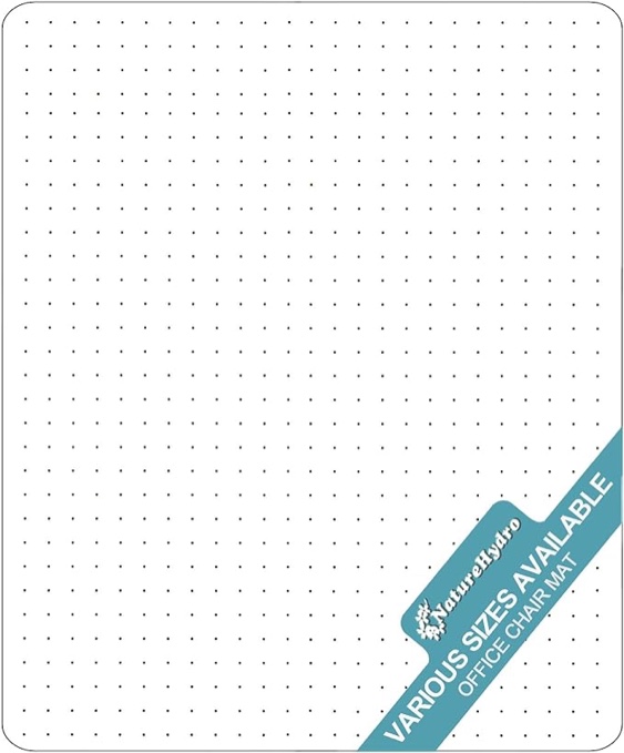 Naturehydro Office Chair Mat for Carpet - 60" x 46" Desk Chair Mat for Carpeted Floors, Easy Glide Rolling Floor Protector, BPA and Phthalates Free (Rectangle)