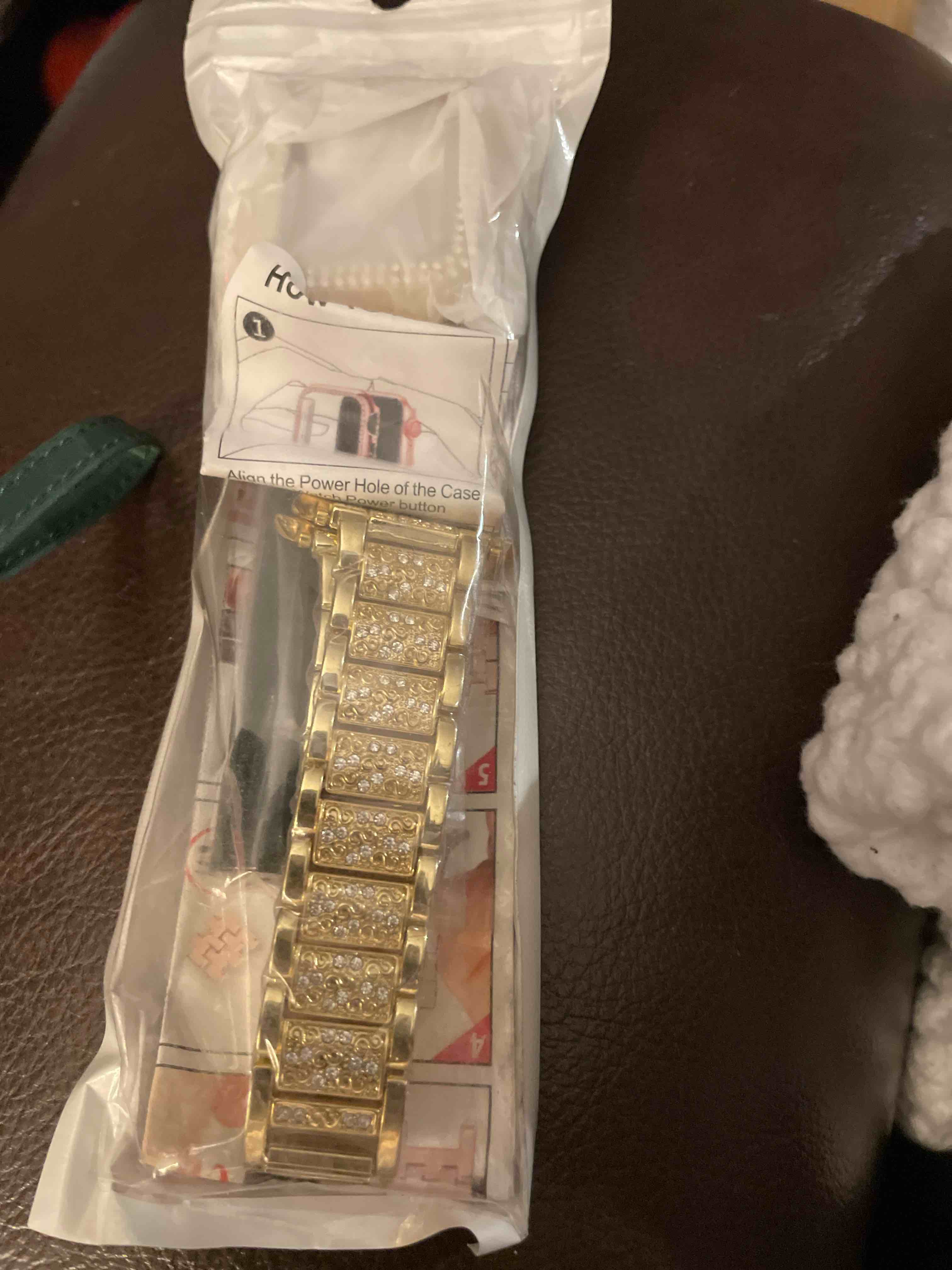 4.4 23,389 Mosonio Compatible with Apple Watch Band 38mm 40mm 41mm 42mm 44mm 45mm 49mm with 2 Pack Case Women, Jewelry Replacement Metal Wristband Strap with Bling PC Protective Case for iWatch Ultra SE Series 9/8/7/6/5/4/3/2/1