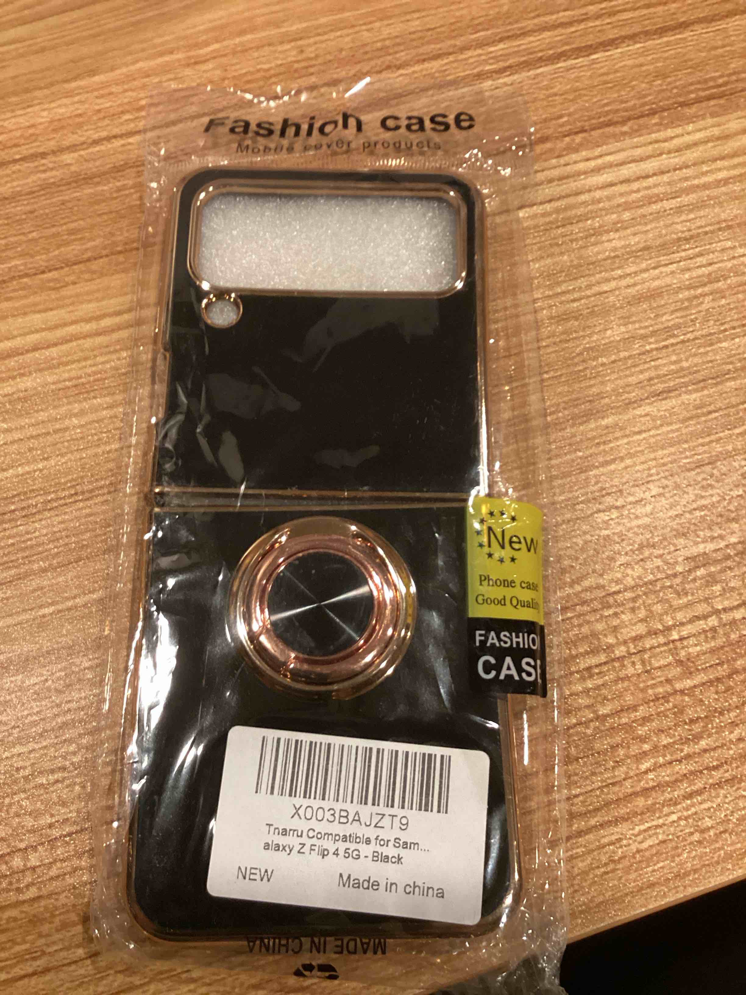 compatible for Samsung galaxy’s  Z flip 4  5G fashion case black