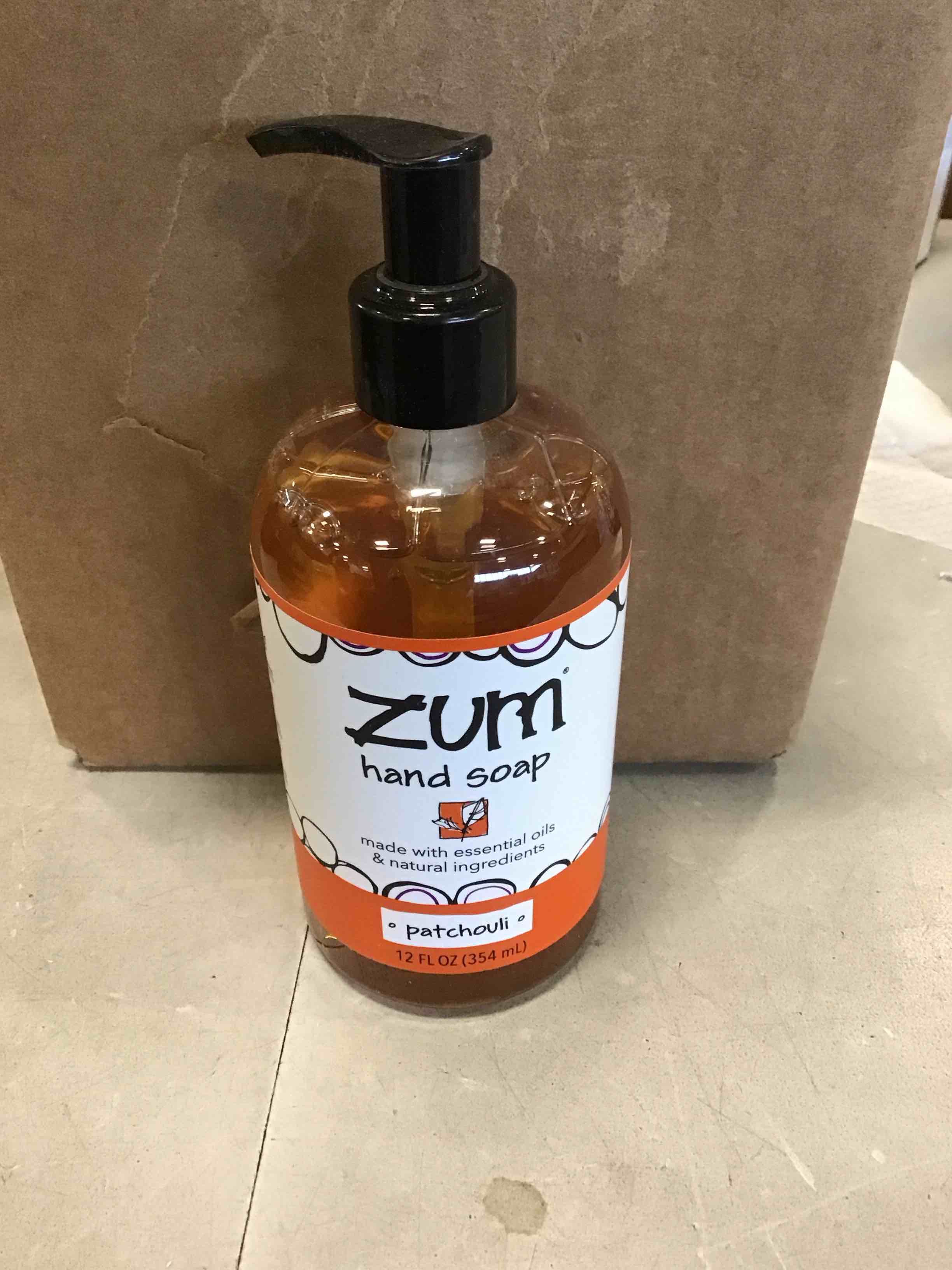Zum Indigo Wild Hand Soap - Natural Liquid Hand Soap - Perfect Bathroom & Kitchen Hand Soap - Patchouli Scent - 12 oz ( 3 pack 