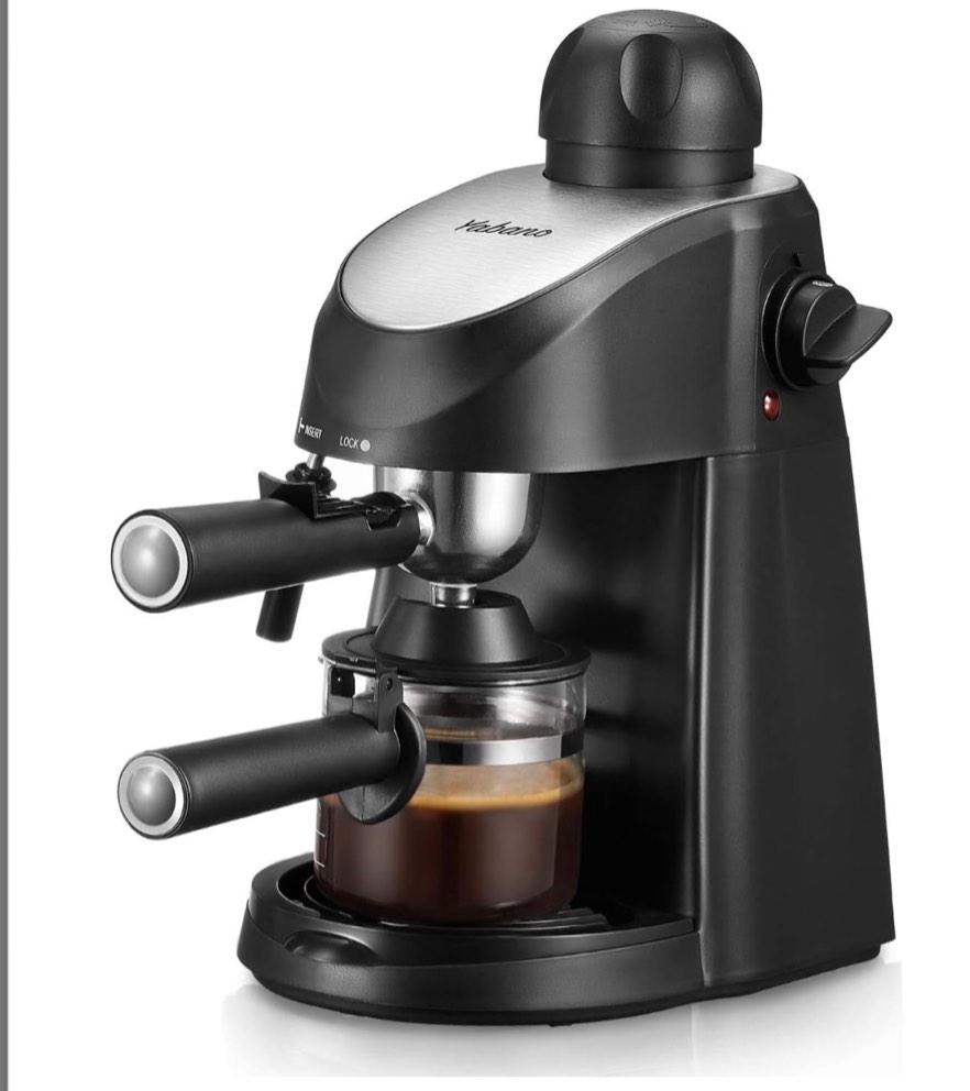 Yabano Espresso Machine, 3.5Bar Espresso Coffee Maker, Espresso and Cappuccino Machine with Milk Frother, Espresso Maker with Steamer