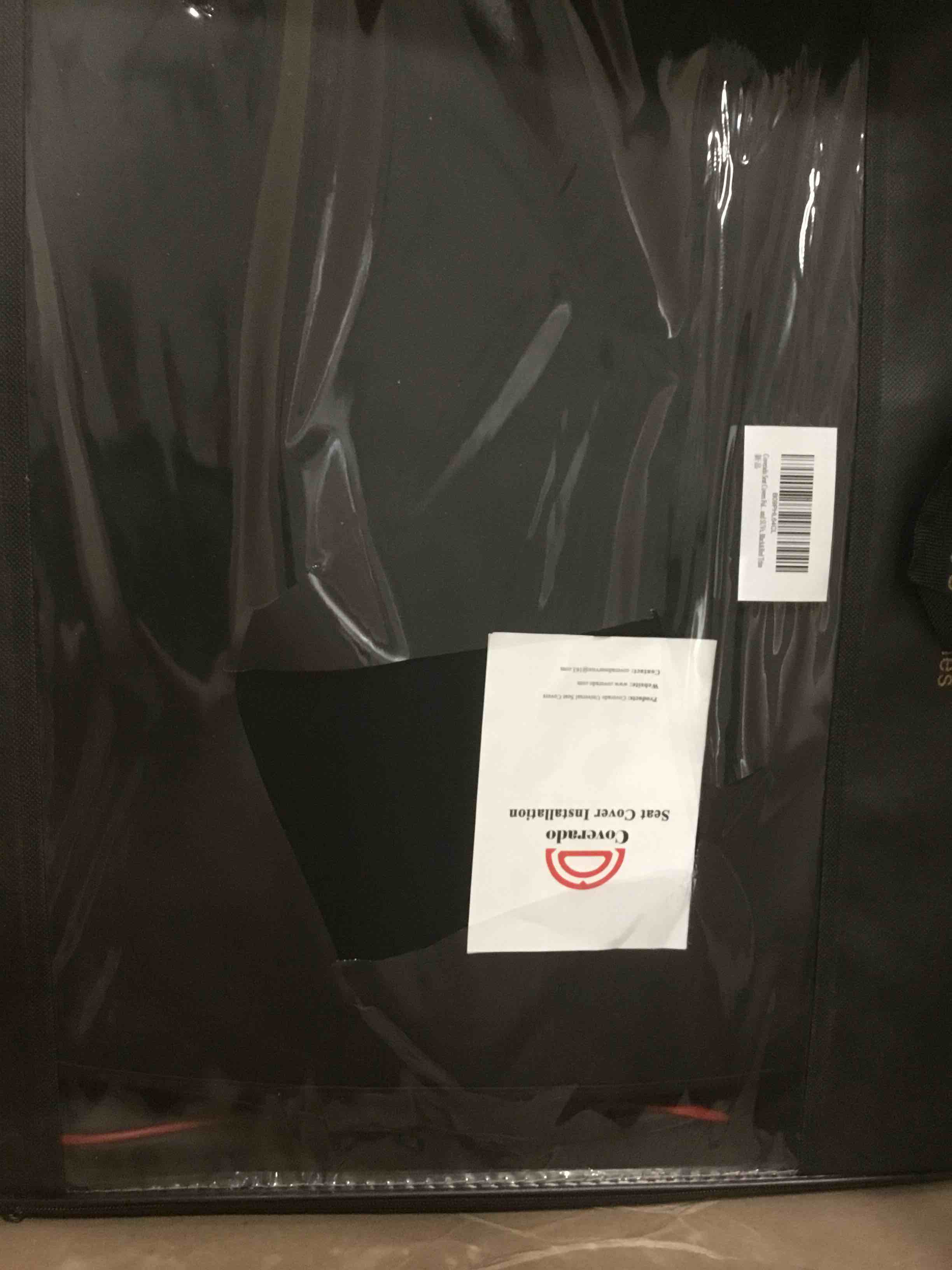 Coverado Seat Covers Full Set, 5 Seats Universal Seat Covers for Cars, Super Breathable Faux Leather Car Seat Cushions, Waterproof Auto Interiors, Fit Most Vehicles, Sedans and SUVs, Black&Red Trim Black FullSet