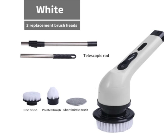 9-in-1 Wireless Electric Cleaning Brush Multifunctional Bathroom Window Kitchen Automotive Household Rotating Cleaning Machine