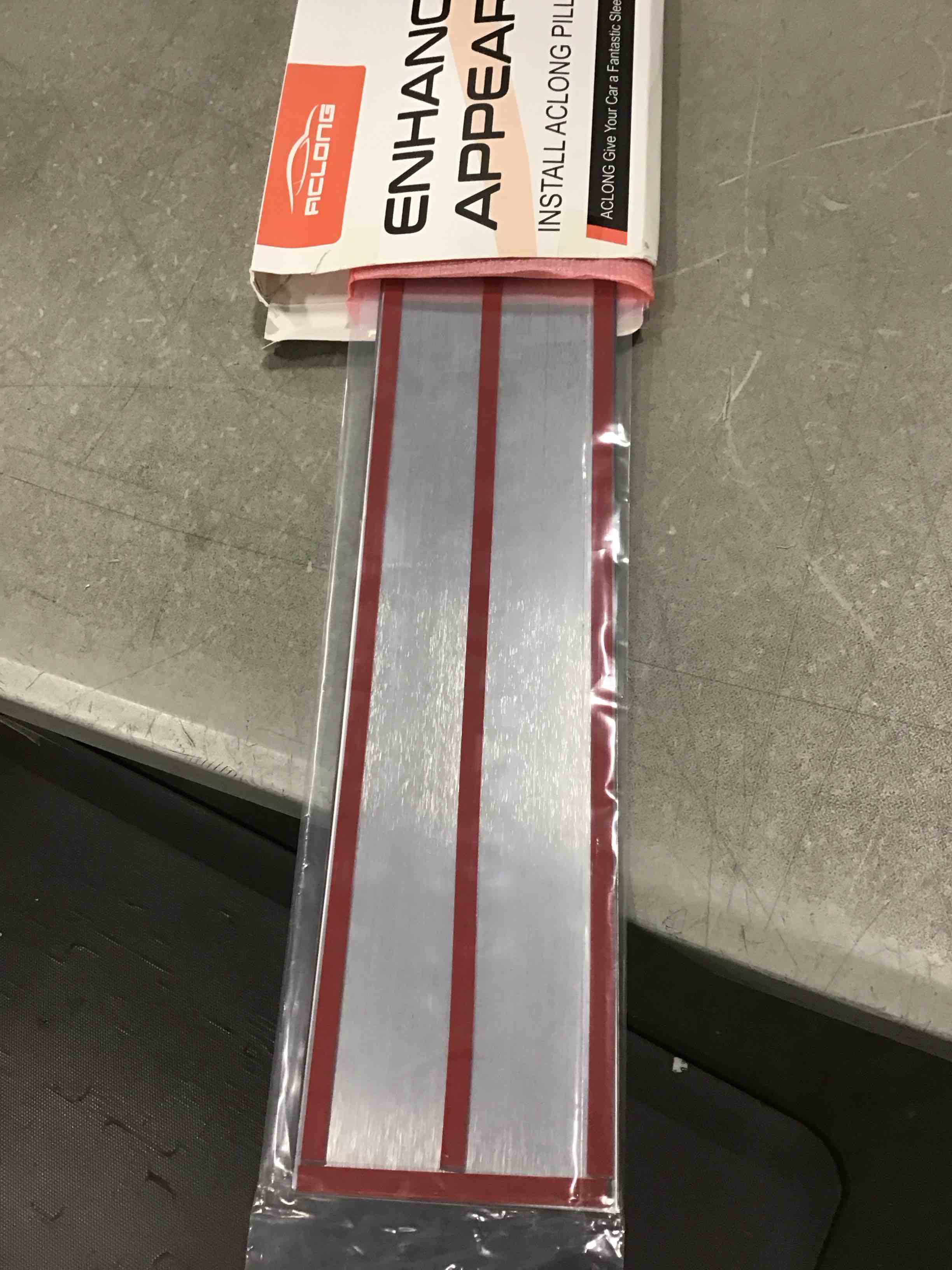 ACLONG Silver Stainless Steel Pillar Posts Door Window Trim Compatible with 2004-2014 Ford F-150 Super Crew Cab Lincoln Mark LT, Anti Scratch Stickers Door Pillar Moldings Cover Set -Set of 4